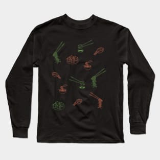 Japanese foods graphic pattern Long Sleeve T-Shirt